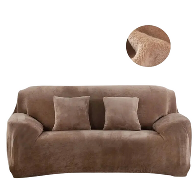 Захисний чохол на тримісний диван Diana Textile Plush Velvet al2045-3-seat-sandy фото