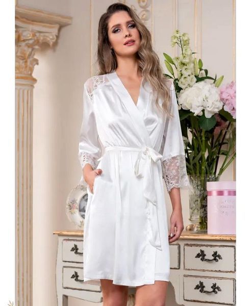 Женский шелковый халат Эдита 3673-1 Mia-Amore_3673-1_L/XL фото