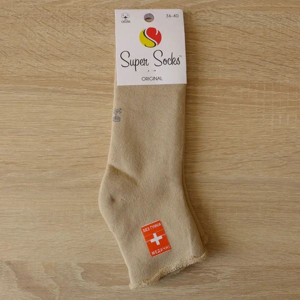 Шкарпетки жіночі махрові Super Socks без гумки р. 36-40 (1 пара) d-c5622v фото