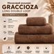 Махровий рушник Graccioza Long Double Loop Brown Банний, 70x140 см Graccioza-1364732320-23043 фото 5