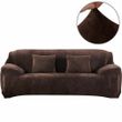 Защитный чехол на трехместный диван Diana Textile Plush Velvet 190-230 см al2045-3-seater-190-230-coffee фото