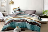 Комплект постельного белья 20-138 из ранфорс бирюзовое Морские волны Полуторный posmar75463 фото