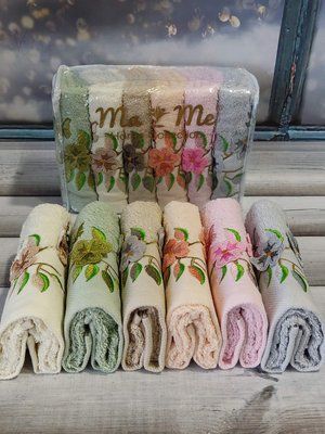 Mame Flowers 6 шт/уп. кухонні рушники Sul-4029 фото