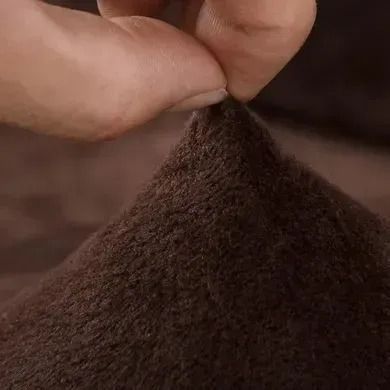 Набор велюровых чехлов на 4-местный диван + 2 кресла Diana Textile al2045-4set-coffee фото