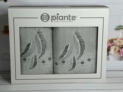 Piante pero mint 3D 2в1 бавовняні рушники Туреччина, Durul Sul-5781 фото