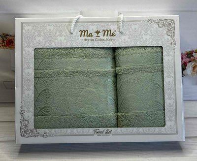 Mame raduga mint набір 2в1 бавовняні рушники Туреччина Sul-49222 фото