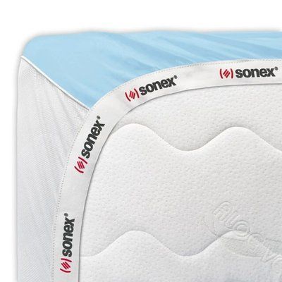 Функціональне простирадло на гумці Sonex Aero Ocean Blue Євро 180х200 см (на резинці) p_s_k_SO102318 фото