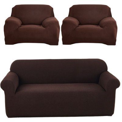 Набор чехлов на диван+2 кресла трикотаж жаккардовый Homytex Ht-183016-1 фото