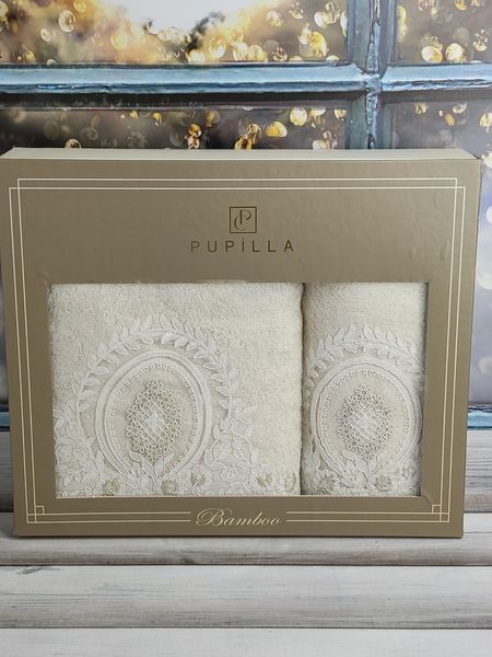 Полотенца махровые Pupilla 2в1 ОІіѵег Набор 2 шт./уп. Sul-10424 фото