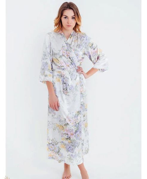 Довгий жіночий халат Mia-Amore Lilianna 5999 Шовковий Mia-Amore_5999_4XL/5XL фото