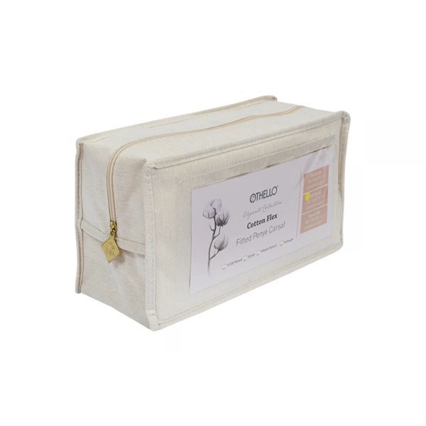 Простирадло на гумці Othello - Cottonflex білий Євро 180х200 см (на резинці) p_s_k_svt-2000022239240 фото