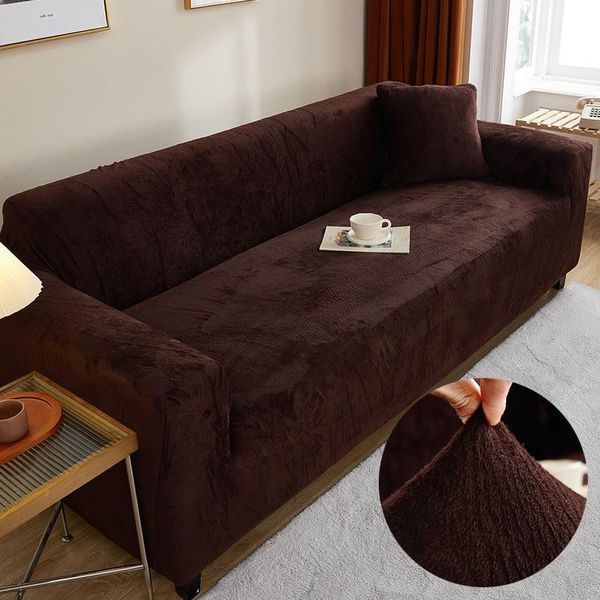 Защитный чехол на трехместный диван Diana Textile Plush Velvet al2045-3-seat-coffee фото