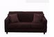 Защитный чехол на трехместный диван Diana Textile Plush Velvet 190-230 см al2045-3-seater-190-230-coffee фото 4