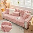 Мягкая накидка для дивана меховая Diana Textile 1 шт, Розовый, 90x160 см