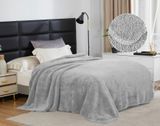 Плед-ковдра з шерпи та флісу світло-сірий Love You 200 x 220 см loveyouhome_8279 фото