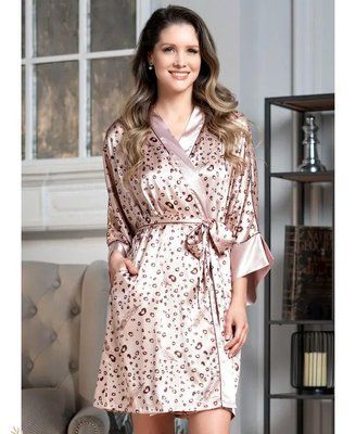 Атласний халат "Ірен" 7033 Mia-Amore_7033_2XL/3XL фото