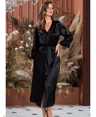 Жіночий шовковий халат "Фріда" 3799 Frida Mia-Amore_3799-1_3XL фото