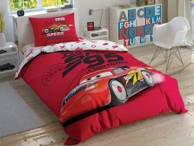 Детский и подростковый комплект TAC Cars Speed Frenzy Ранфорс / простынь на резинке tac_60259523 фото