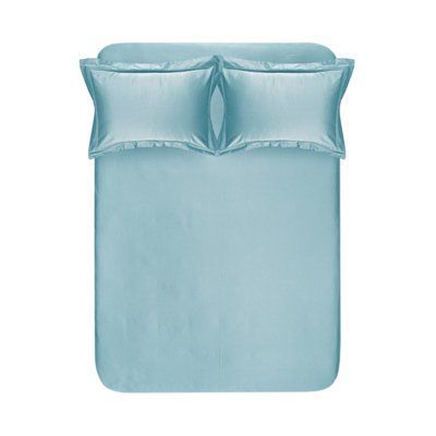 Простыня с наволочками 300ТС Lotus Home - Carolina голубой 180x240+50x70 (2) svt-2000022354974 фото
