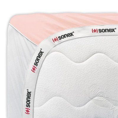 Функціональне простирадло на гумці Sonex Aero Light Peach Односпальний 90х200 см (на резинці) p_s_k_SO102320 фото