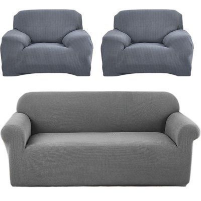 Набор чехлов на диван+2 кресла трикотаж жаккардовый Homytex Ht-183015-1 фото
