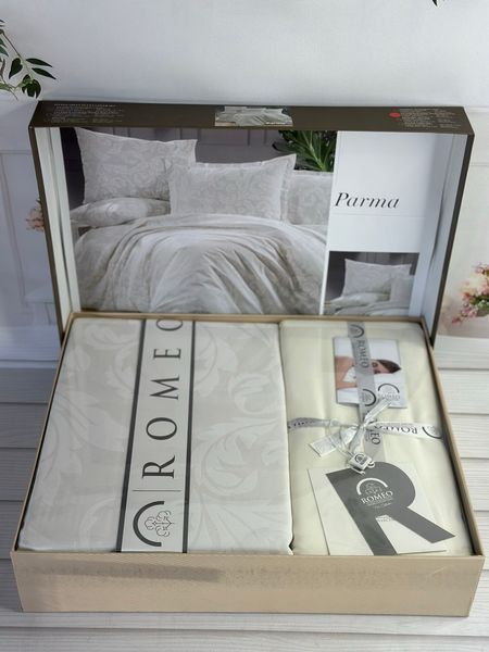 Poplin Parma постіль з поплин Євро розмір Romeo home Туреччина Sul-6054 фото