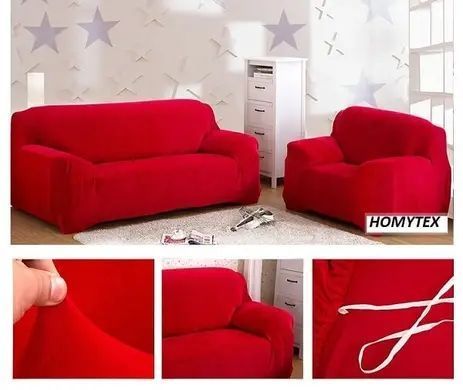 Чехол на диван + 2 кресла замша /микрофибра Homytex Ht-183030 фото
