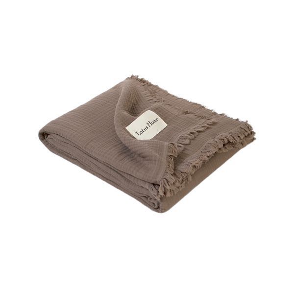 Покривало Lotus Home - Napa muslin brown 200x220 svt-2000022355032 фото