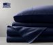 Простыня Dark Blue сатиновая Jefferson синяя 175х215 posmar54480 фото 1