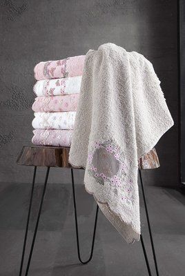 Бамбукові рушники Pupilla Armoni 3D рушники 6 шт/уп Sul-807 фото