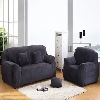 Чехол на диван + 2 кресла замша /микрофибра Homytex Ht-183029 фото