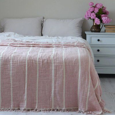 Муслиновое покрывало LA MODNO PEARL PINK hr-ln200280 фото