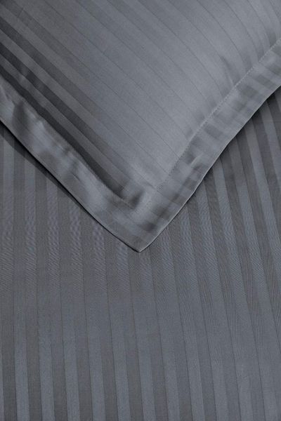 Постельное белье Satin Strip 200х220 (ТМ Perla Vita) ANTRASIT Турция 17752 фото