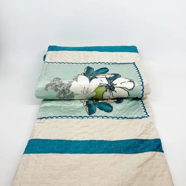 Покрывало с наволочками велюр (230x250) Prestij Textile ВЕЛЮР СТЕГАННОЕ 227595 Pre_227595 фото