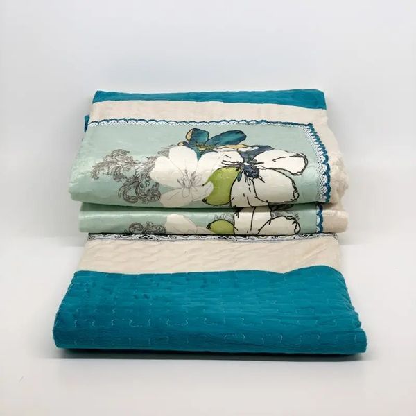 Покрывало с наволочками велюр (230x250) Prestij Textile ВЕЛЮР СТЕГАННОЕ 227595 Pre_227595 фото