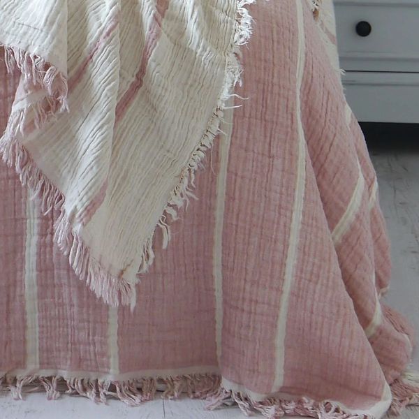 Муслиновое покрывало LA MODNO PEARL PINK hr-ln200280 фото