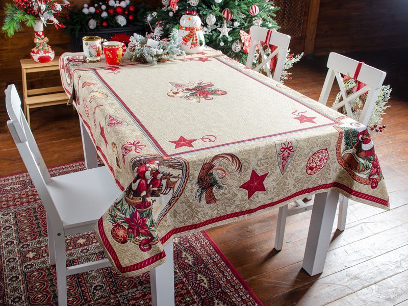 Скатертина гобеленова "SANTA CLAUS" lefard_732-184 фото