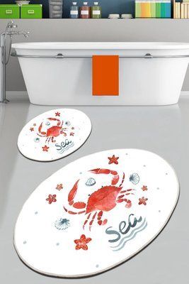 Набір килимків для ванної кімнати Chilai Home CRAB 60*100+50*60 Chom_110024174 фото