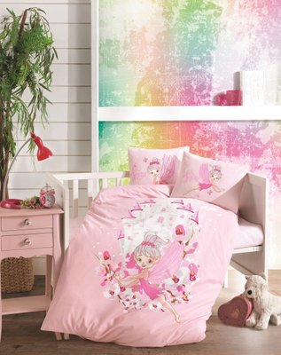 Комплект постільної білизни в ліжечко BELIZZA FAIRY Для дівчинки 120х160 см Sul-2189 фото