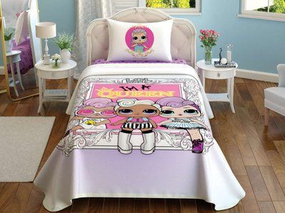 Комплект с покрывалом-пике TAC Lol Surprise Queen простынь на резинке tac_60274434 фото