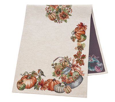 Дорожка гобеленовая RUNNER1223 Limaso, 45x140, Прямоугольная, Осенний, Без люрекса, 75% полиэстер, 22% хлопок, 3% акрил, Гобелен lim_RUNNER1223-45 фото
