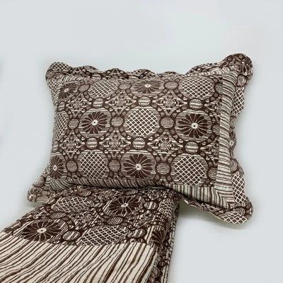 Покрывало с наволочками велюр (230x250) Prestij Textile ВЕЛЮР СТЕГАННОЕ 525552 Pre_525552 фото