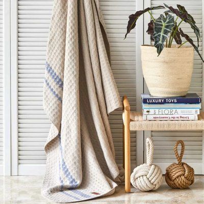 Плед вафелька Nautica Home - Liz bej 200х220 см p_s_k_svt-2000022306010 фото