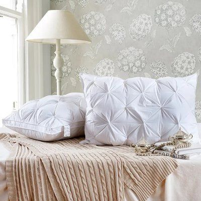 Подушка бамбук біла стьобана 50х70см Prestij Textile bamboo hand stitch 49973 Pre_49973 фото