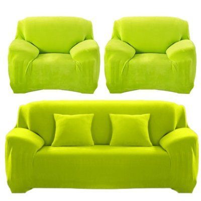 Чохол на диван + 2 крісла замша / мікрофібра Homytex Ht-183033 фото