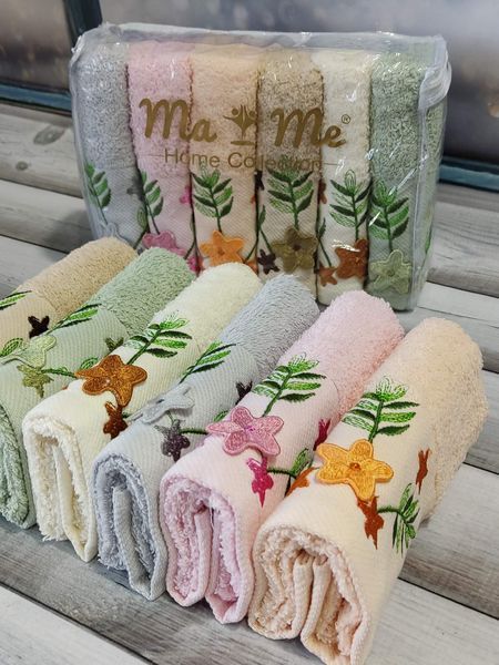 Mame Sakura 30х50см , 6 шт/уп кухонні махрові рушники Sul-4027 фото