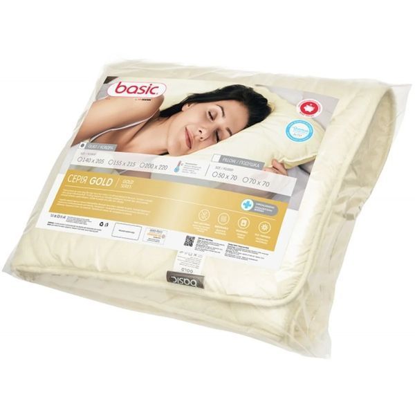 Гіпоалергенна ковдра Sonex Basic Gold Тепла Полуторний 155х215 см p_s_k_SO102369 фото