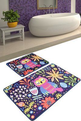 Набір килимків для ванної кімнати Chilai Home OWLS GARDEN DJT 60x100+50x60 Chom_110024118 фото