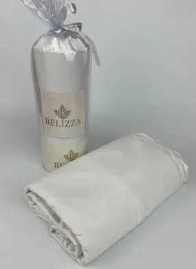 Сатиновая простынь BELIZZA Молочная SulBz-184017 фото