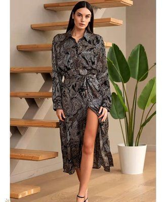 Жіночий довгий шовковий халат Mia-Amore Селеста 4047 2XL Mia_4047_2XL фото